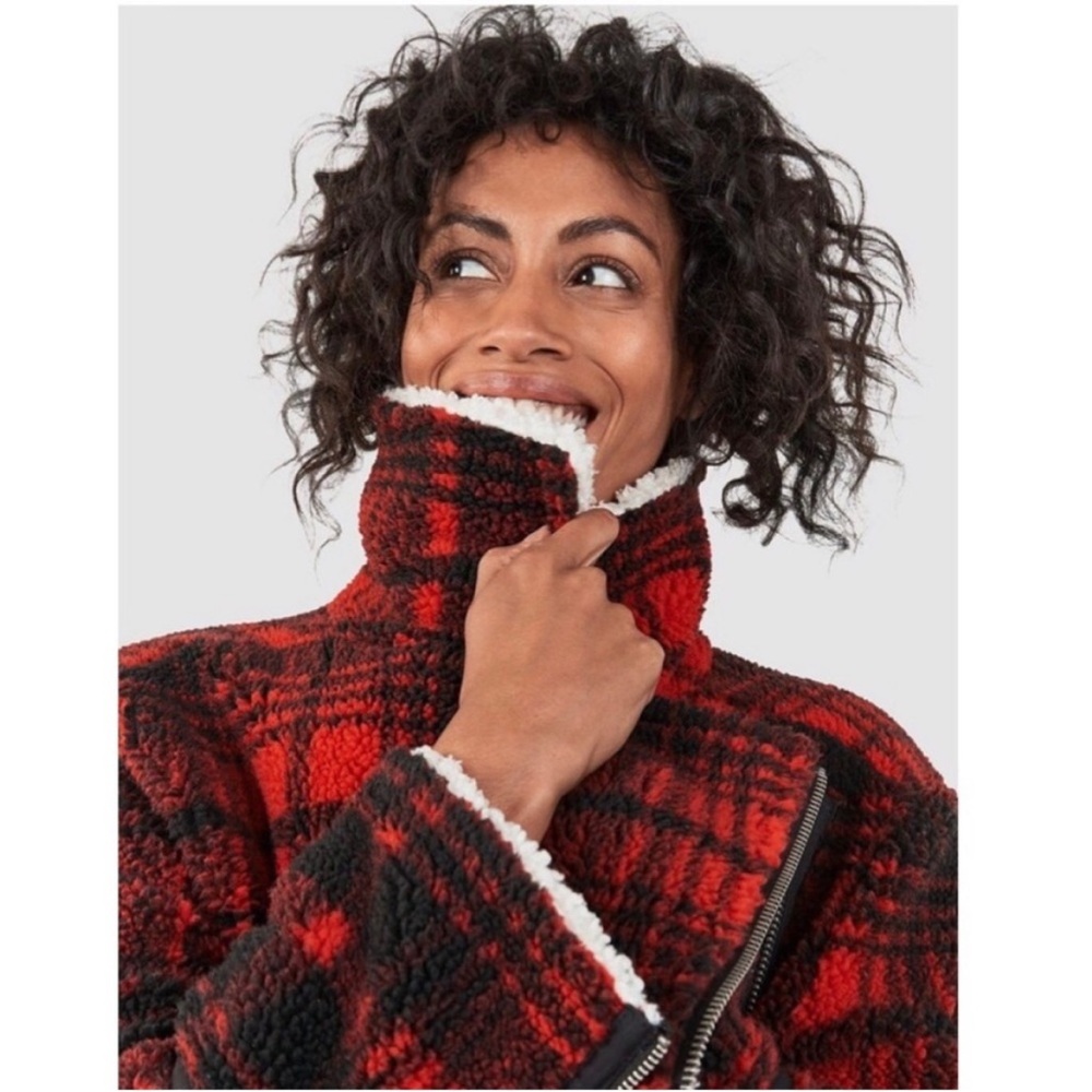 NWT Faherty Montana flannel coat in Holly Plaid size XS - Picture 6 of 9